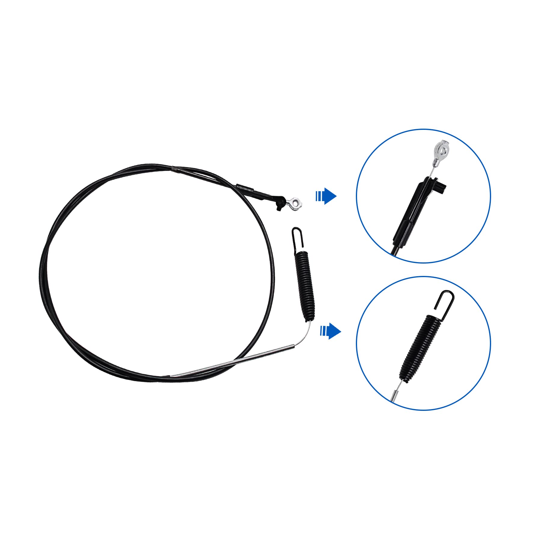Câble De Frein Pour Tondeuse Toro Timemaster - Compatible Modèles 20199 20200 20975 20977 - Remplacement Facile - Métal Noir Durable