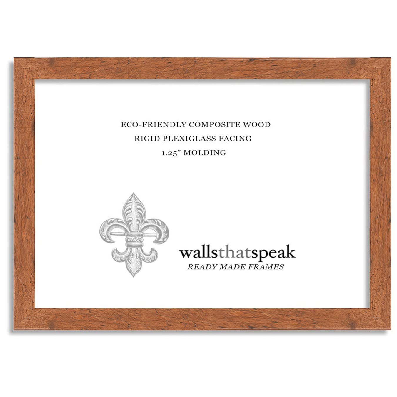 wallsthatspeak Puzzle Frame, Light Walnut Rustic Pine, 21.25x15