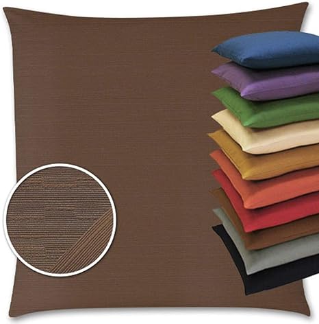 Amazon Co Jp メーカー直販 厚地綿つむぎ 座布団カバー ファスナー式 日本製 銘仙判 55 59cm 業務用 焦茶 ホーム キッチン