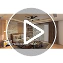 DWVO 52 inch Flush Mount Ceiling Fan with Lights, 5 Blade Low Profile Ceiling Fan with Remote,Tri-Color Temperature, 6 Speed Black and Gold, Quiet DC Motor for Bedroom, Living Room