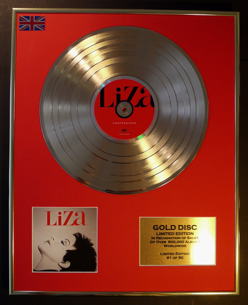 Limited Edition Cd Gold Disc Gold Liza Minelli Cd Disc Record Limited Edition Confessions