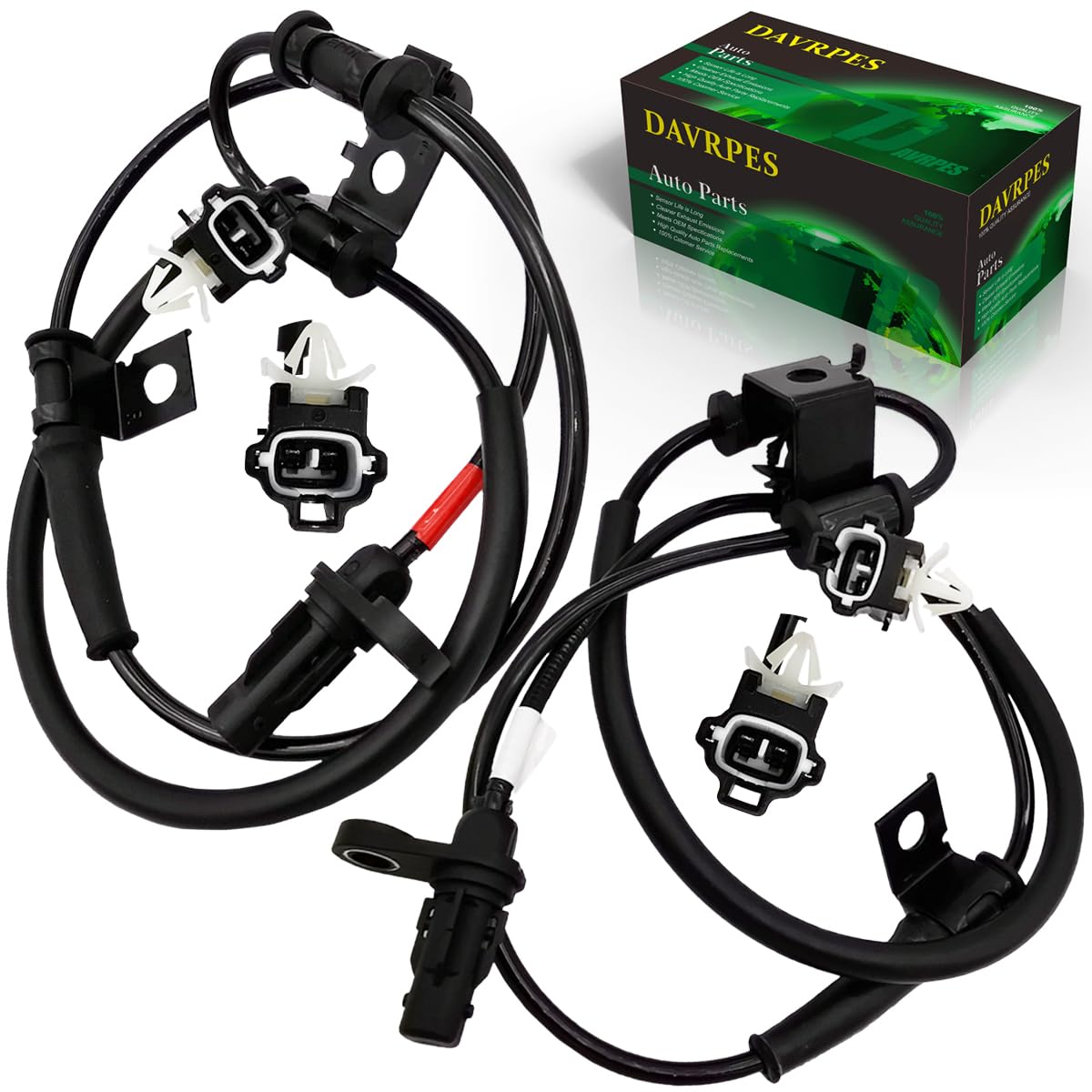 2PCS 59810-3S300+59830-3S300 Front Left and Right ABS Wheel Speed Sensor for Hyundai Sonata L4 2.0L/L4 2.4L 2011 2012 2013 2014 Replace#598103S300｜598303S300