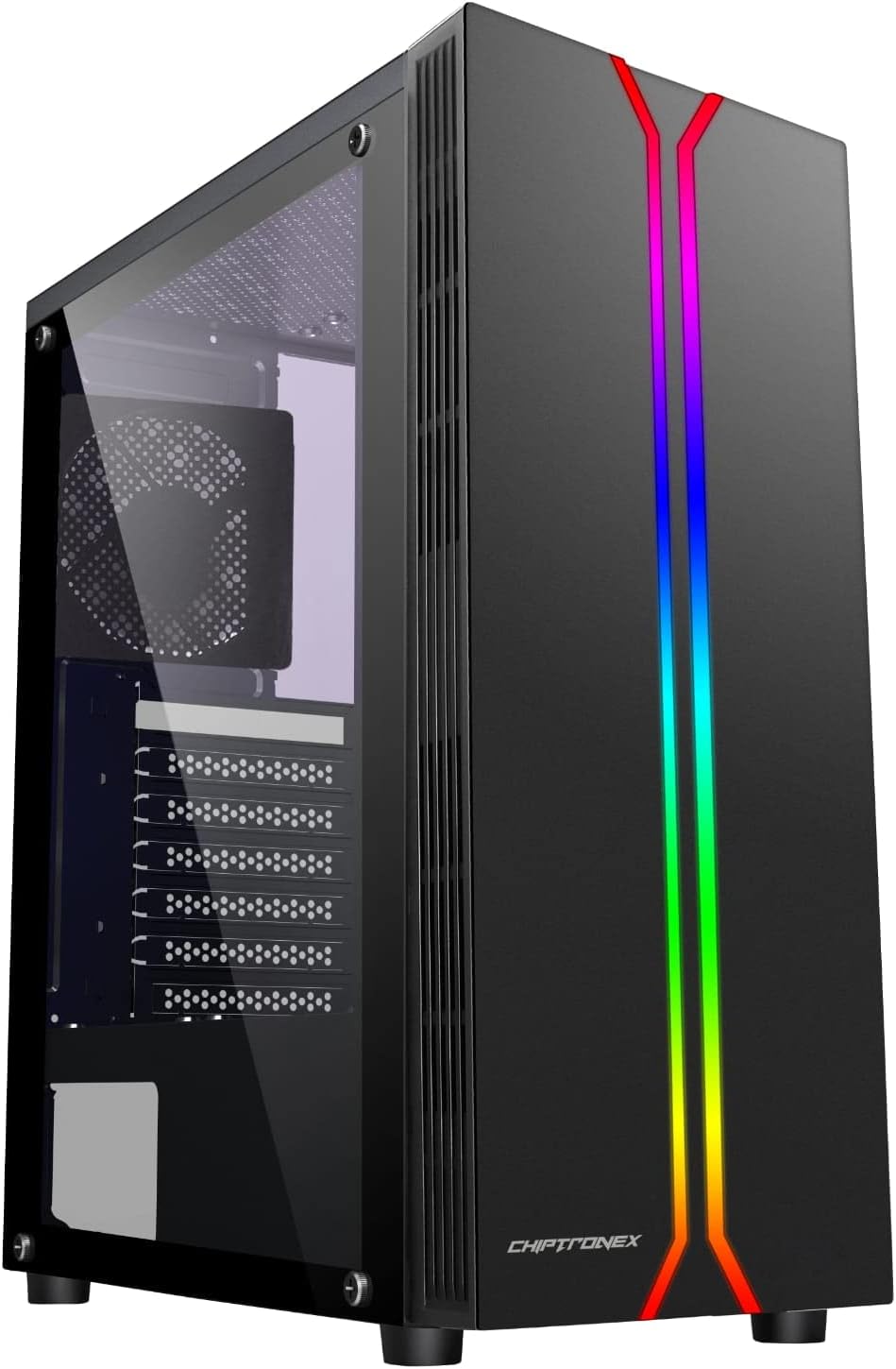 CHIPTRONEX X410B Mid Tower ATX Gaming Cabinet USB 3.0 with bottom PSU mount