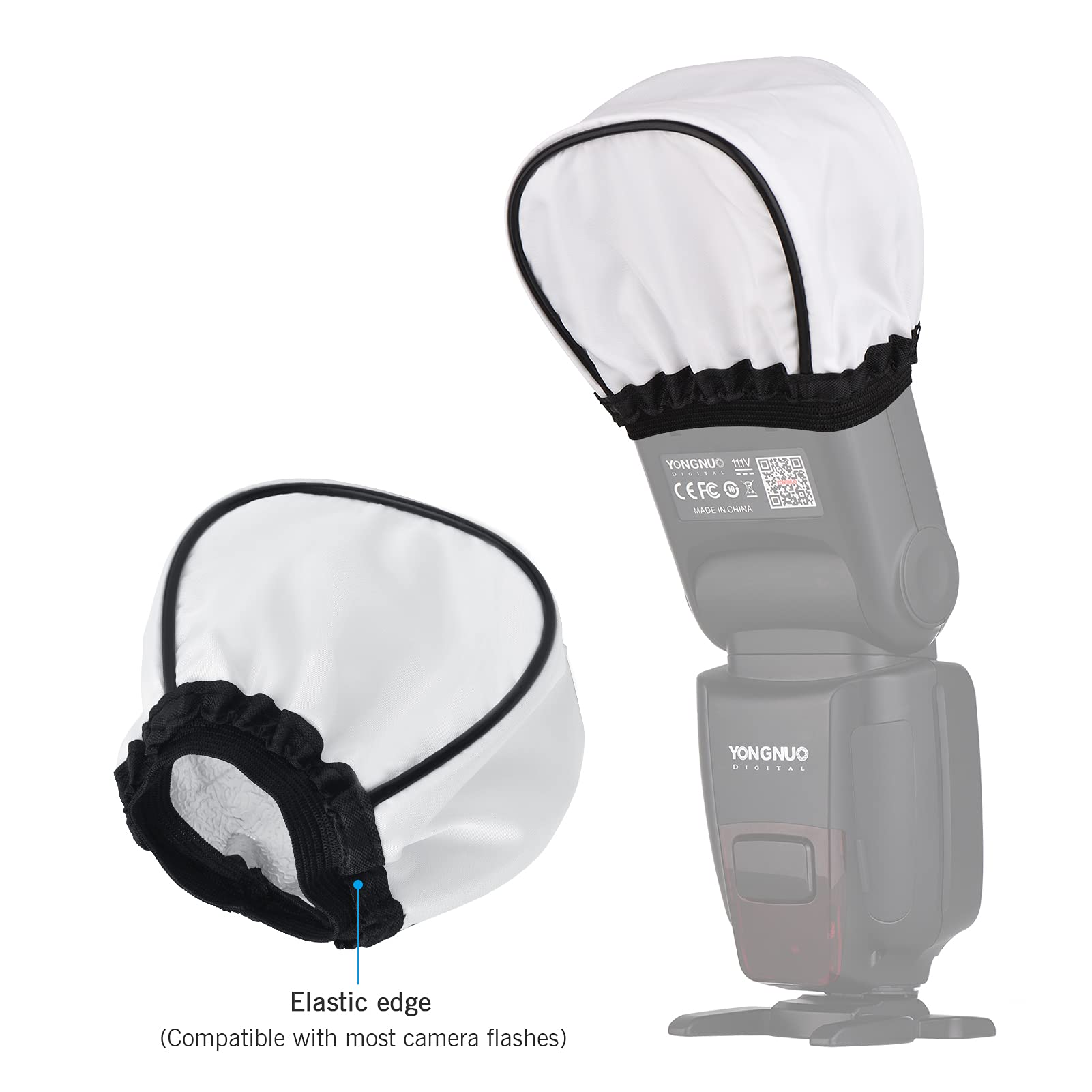Difusor De Flash Universal ACAGALA – Suaviza La Luz Y Elimina Reflejos, Compatible Con Canon, Nikon, Sony, Godox Y Yongnuo