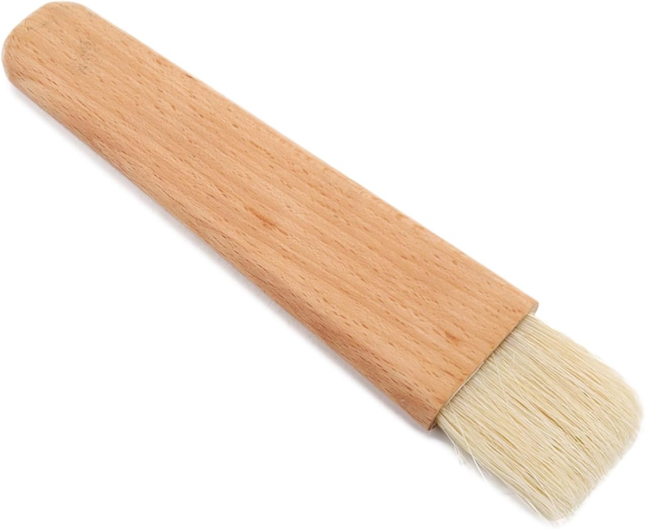 Pastry Brushes For Baking Wooden Barbecuing Brush Baking Brush Oil Sauce Butter Kitchen Tool(Flat Handle)