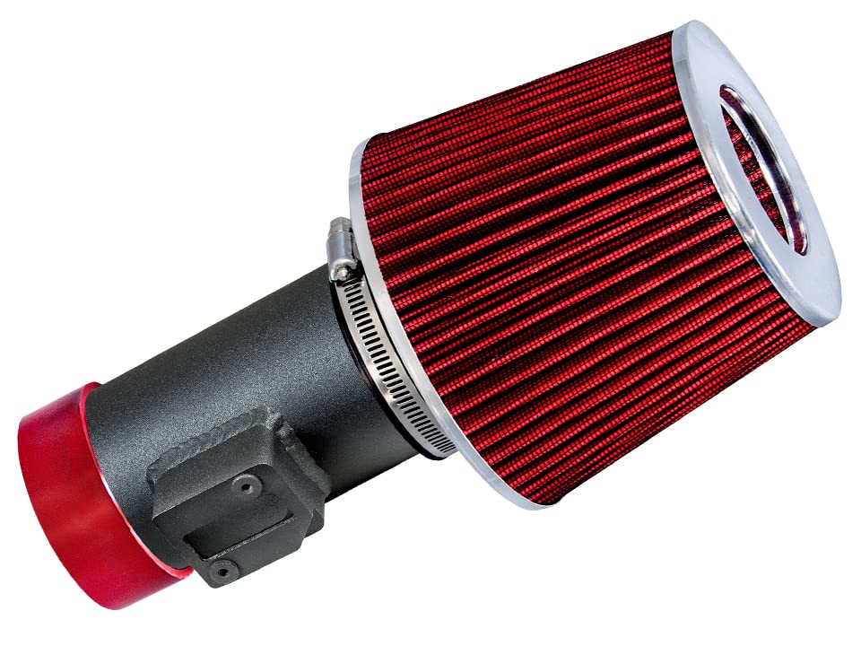 Velocity Concepts MATTE BLACK PIPE GRAY - SHORT RAM INTAKE Compatible For 06-09 Ford Fusion 3.0L V6 SE SEL / Grand Marquis 4.6L V8 VCWSI-FD-V08VDB