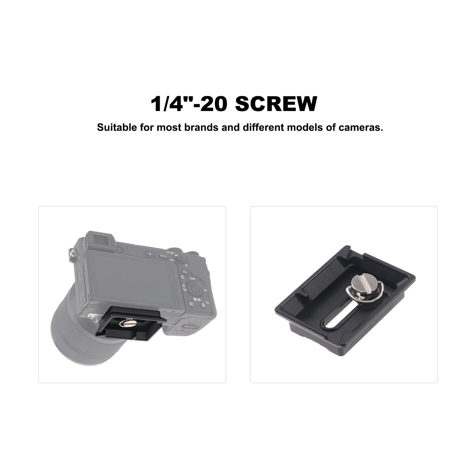Plaque de libération rapide pour stabilisateur DJI Ronin RS 2/RSC 2/RS 3/RS 3 Pro avec norme Arca-Swiss