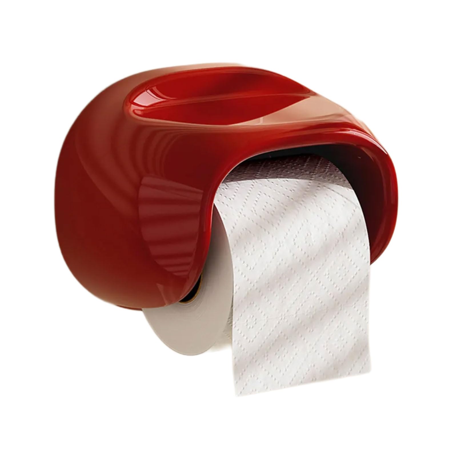 HENYGEN Wall Mounted Dispenser and Shelf Space Saving Design Tissue Holder for Small Bathrooms Bathroom Phone Holder