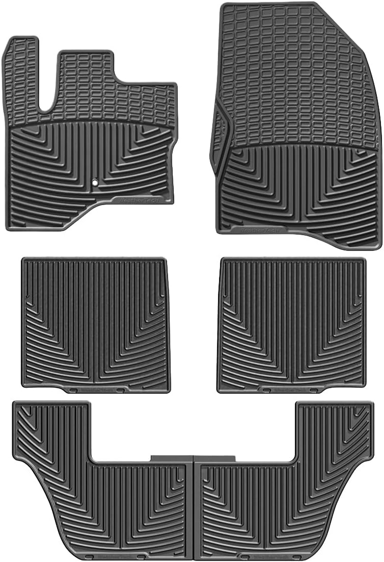 WeatherTech All-Weather Floor Mats for Ford Flex Full Set (W187-W231-W232), Black