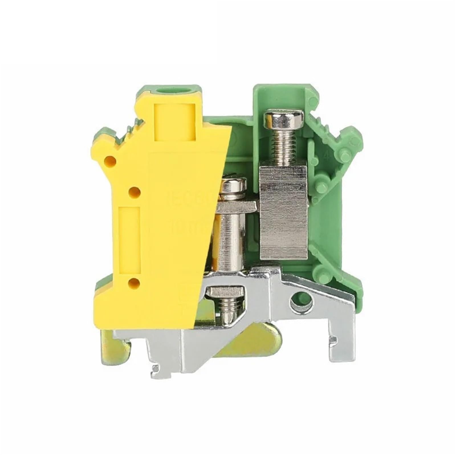 USLKG10N Morsettiera modulare a vite for terra for UK-10N, connettore elettrico for guida DIN con filo da 10 mm² USLKG10 USLKG-10N(10 Pcs)