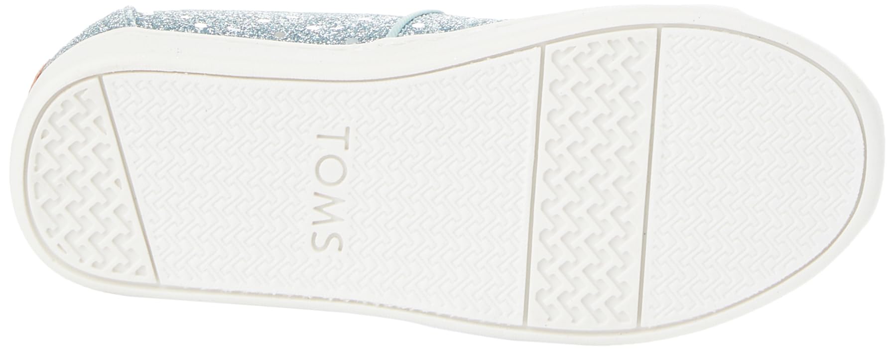 TOMS Youth Girl's Classic Alpargata Espadrille Loafer Flat, Light Mint Cosmic Glitter, 13.5 UK