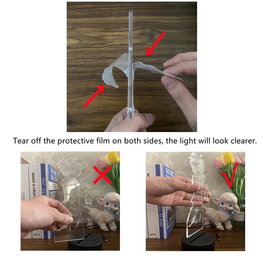 Genshin Impact Figurine Lampe Kaedehara Kazuha Led Veilleuse Pour