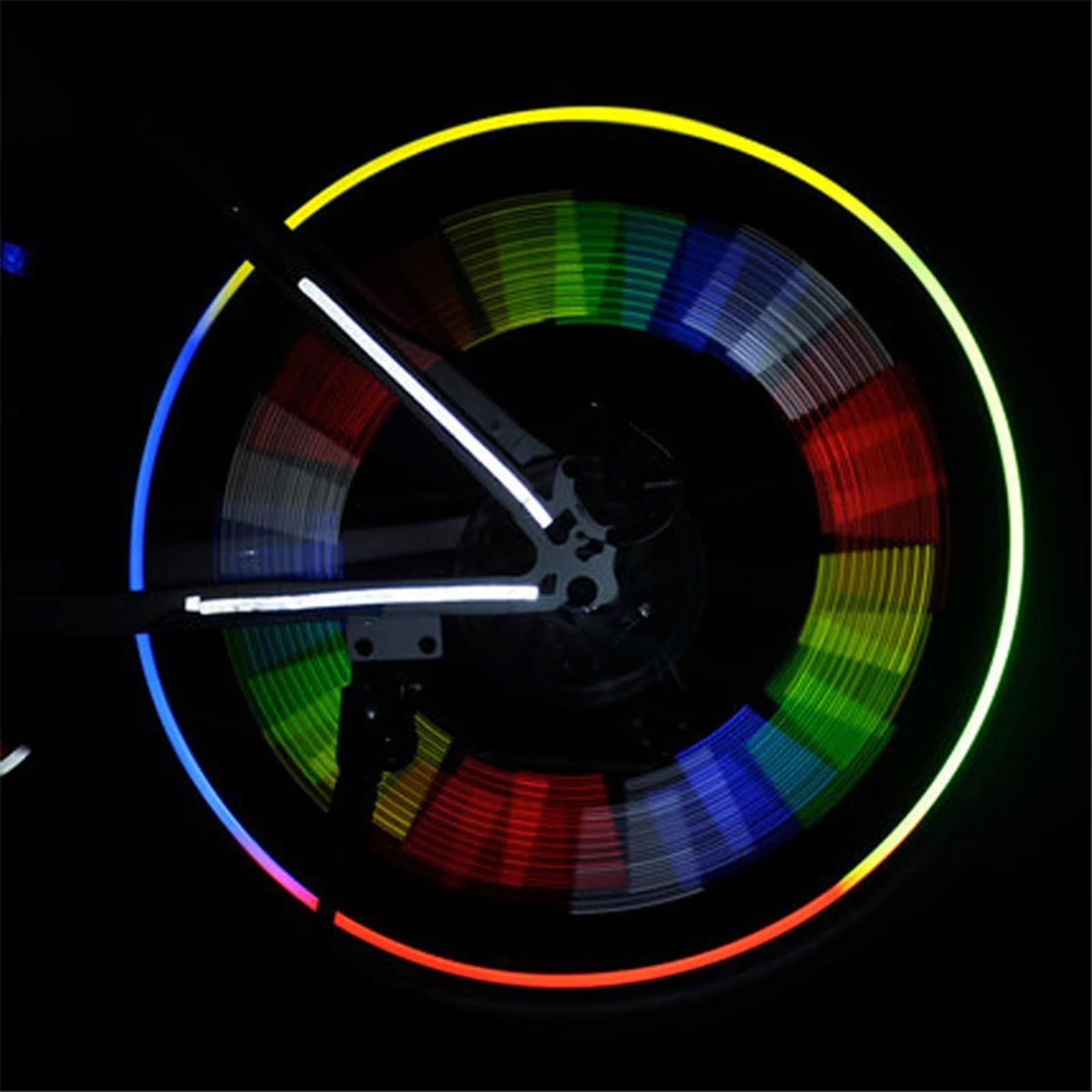 Fahrradlicht 12pc Fahrrad Felge Speichen Clip Nacht Sicherheit Warnung Licht Fahrrad Reflektierende Reflektor Streifen MTB Bike Radfahren Zubehör(Blue)