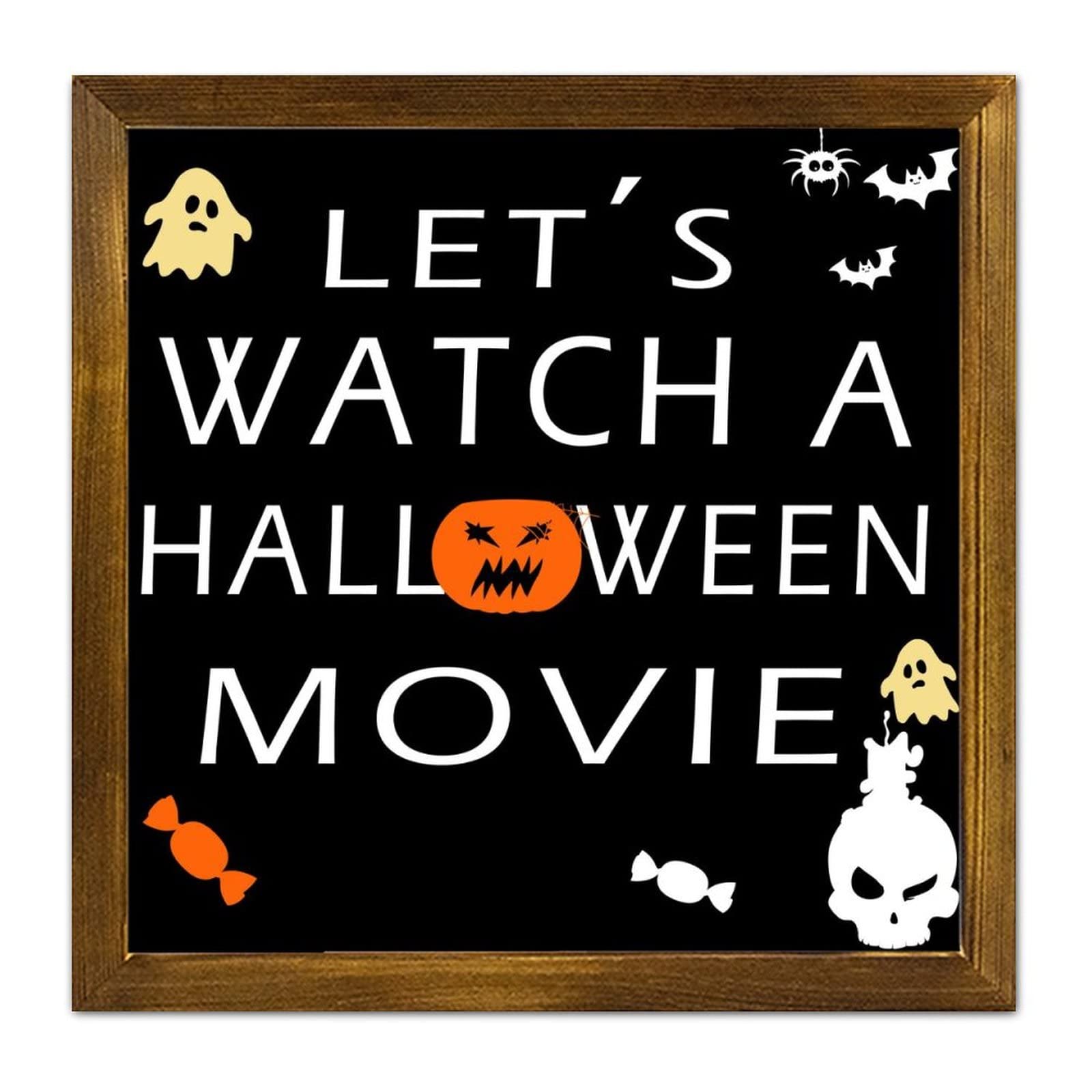 Panneau Halloween en bois pour décorer votre salon cocooning