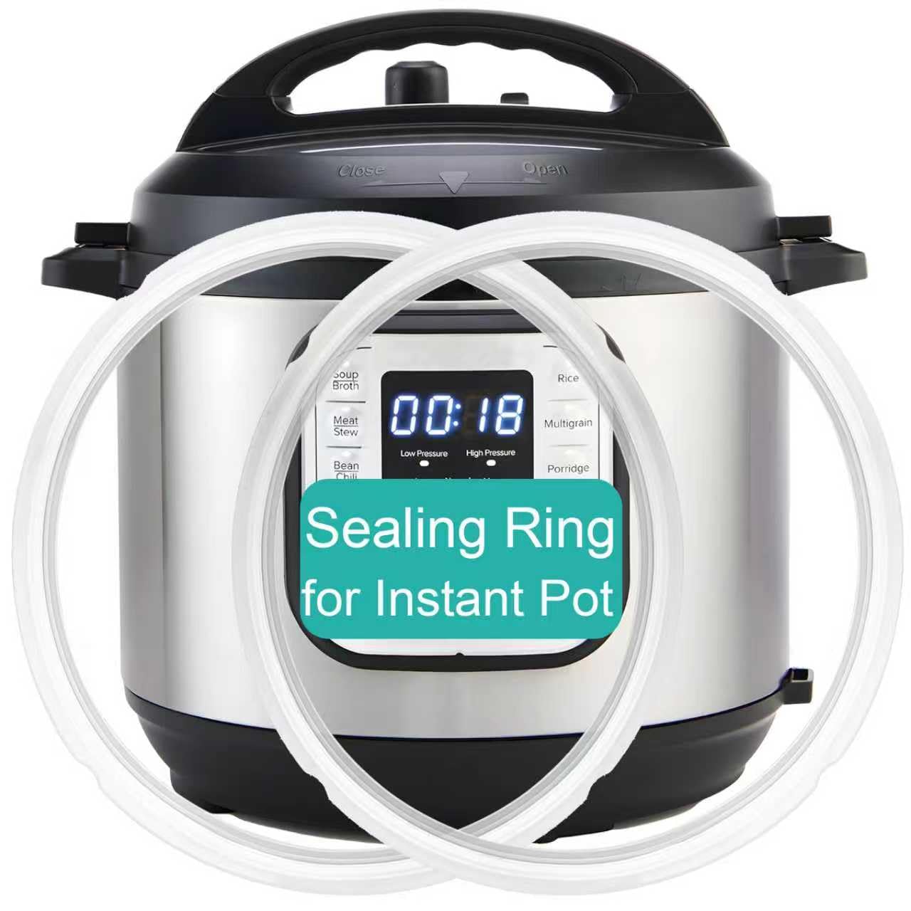 Photo 1 of 2-Pack Sealing Ring 3 Quart for Instant Pot, BPA-Free Sealing Ring Replacement Parts for InstantPot 3QT, Food-grade Gasket for Instantpot Mini 3 Qt, Seal Accessories for Instant Pot