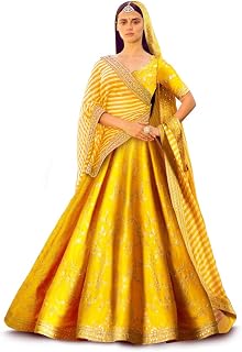 Zeel Clothing Women's Faux Silk Semi-Stitched Lehenga Choli Price In India