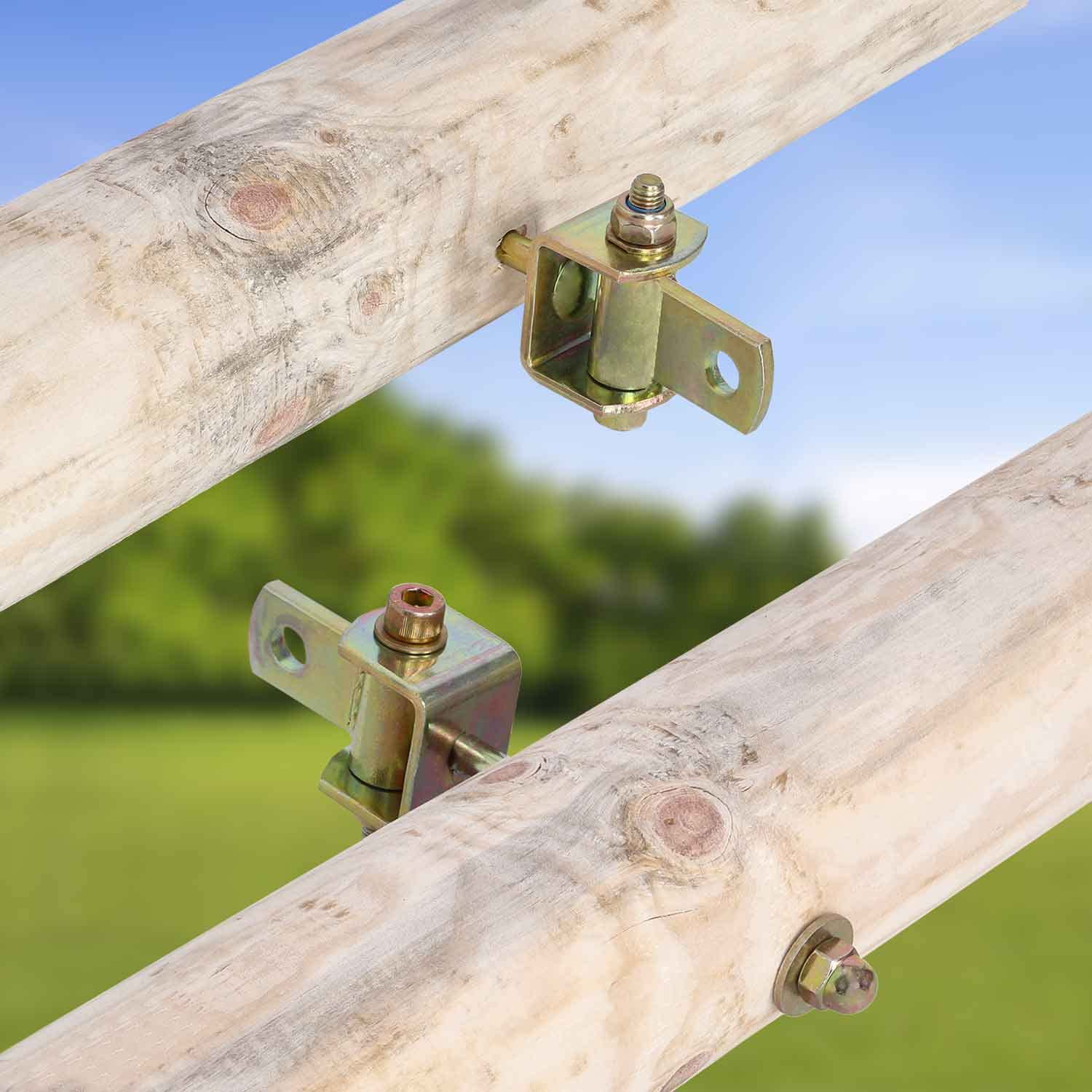 Crochet De Balançoire 118 Mm KOTARBAU® Avec Palier à Charnière - Acier Galvanisé, Charge Lourde Pour Hamac Et Jeux