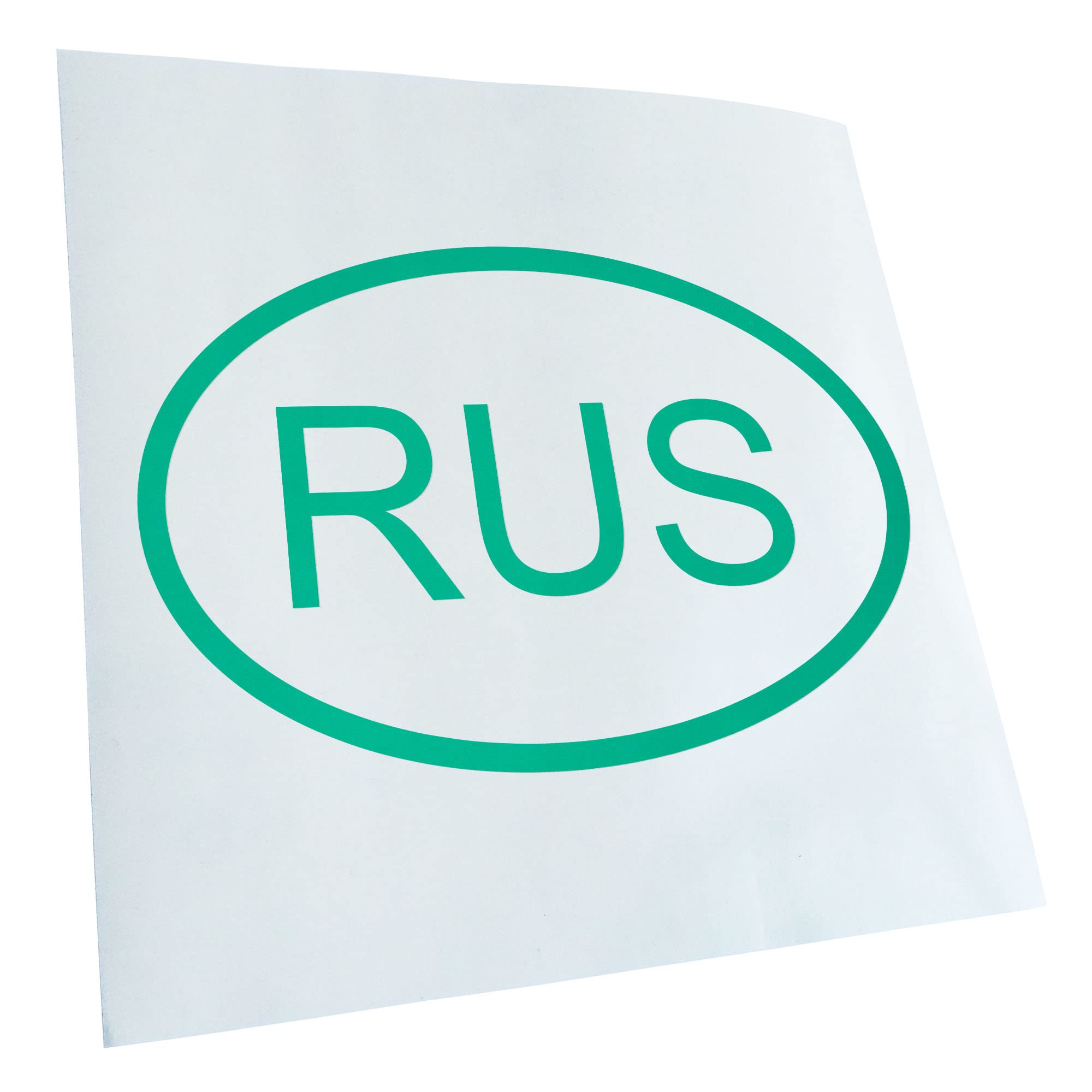 Kiwistar - Car Sticker - Turquoise - 15 x 10 cm Russia RUS - Rear Window Car Sticker Weatherproof for Car Truck Moped Truck - Sticker Exterior Self-Adhesive Tuning Accessories for Window Vehicle