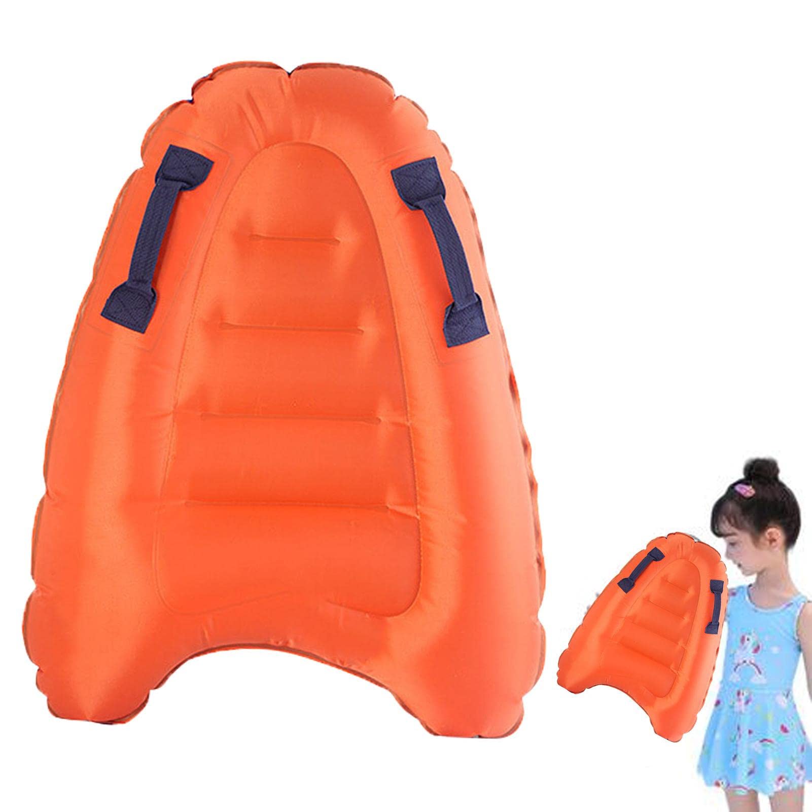 Tabla de surf de piscina para niños - Summer Blow Up Surf Body Board con asas - Esenciales de playa antideslizantes para vacaciones, ayudas flotantes de seguridad ligeras para niños para nadar Misoyer