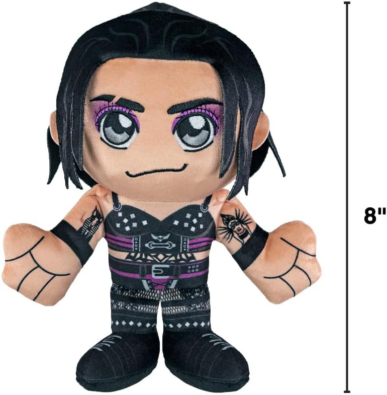 Bleacher Creatures WWE Diva Rhea Ripley 8" Kuricha Plush - Soft Chibi Inspired Toy
