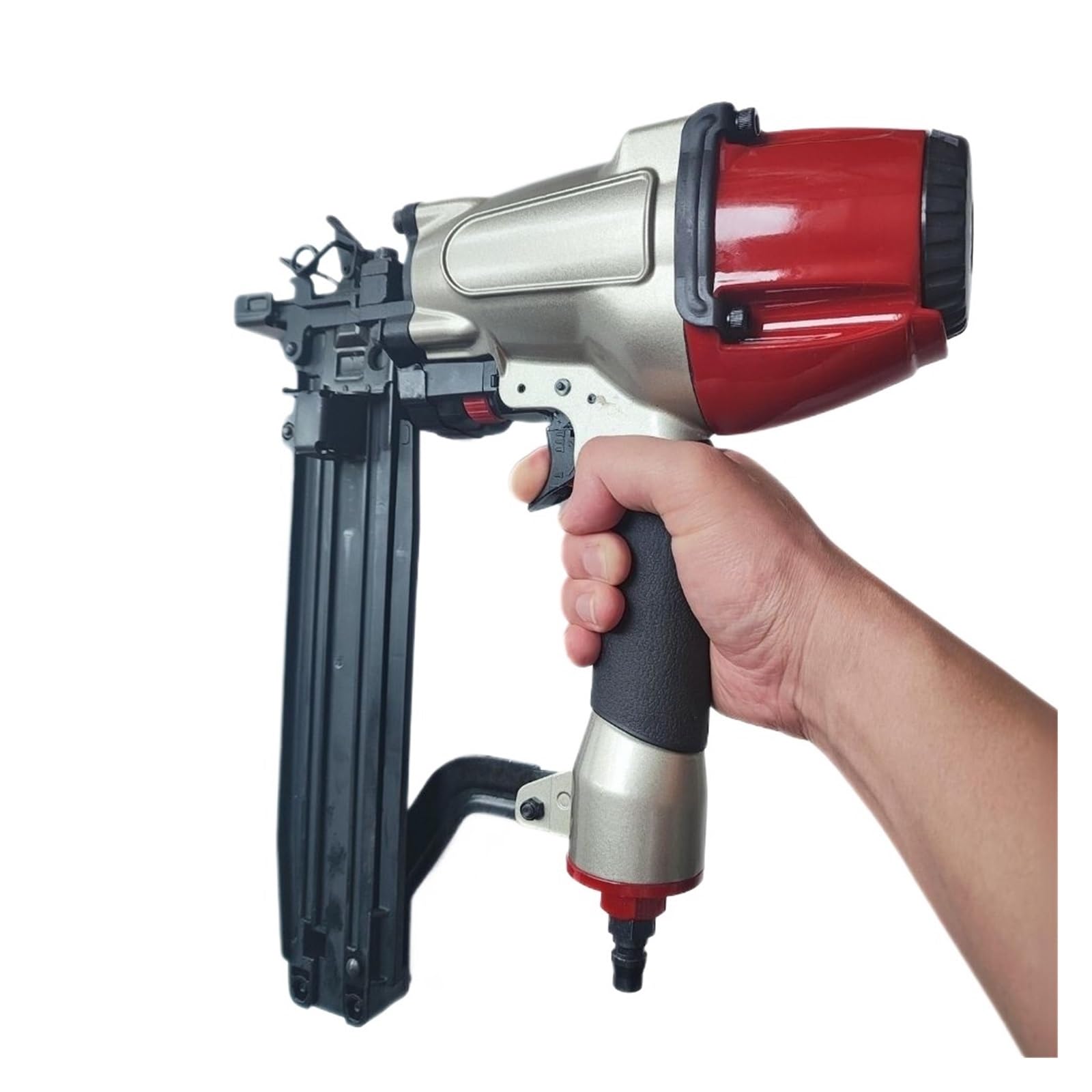 Pistola sparapunti pneumatica senza olio N851 Cucitrice pneumatica calibro 16 da 1 pollice fino a 2 pollici Lunghezza punto pinzatrice Pistola pneumatica for cucitrice Pistola for recinzione