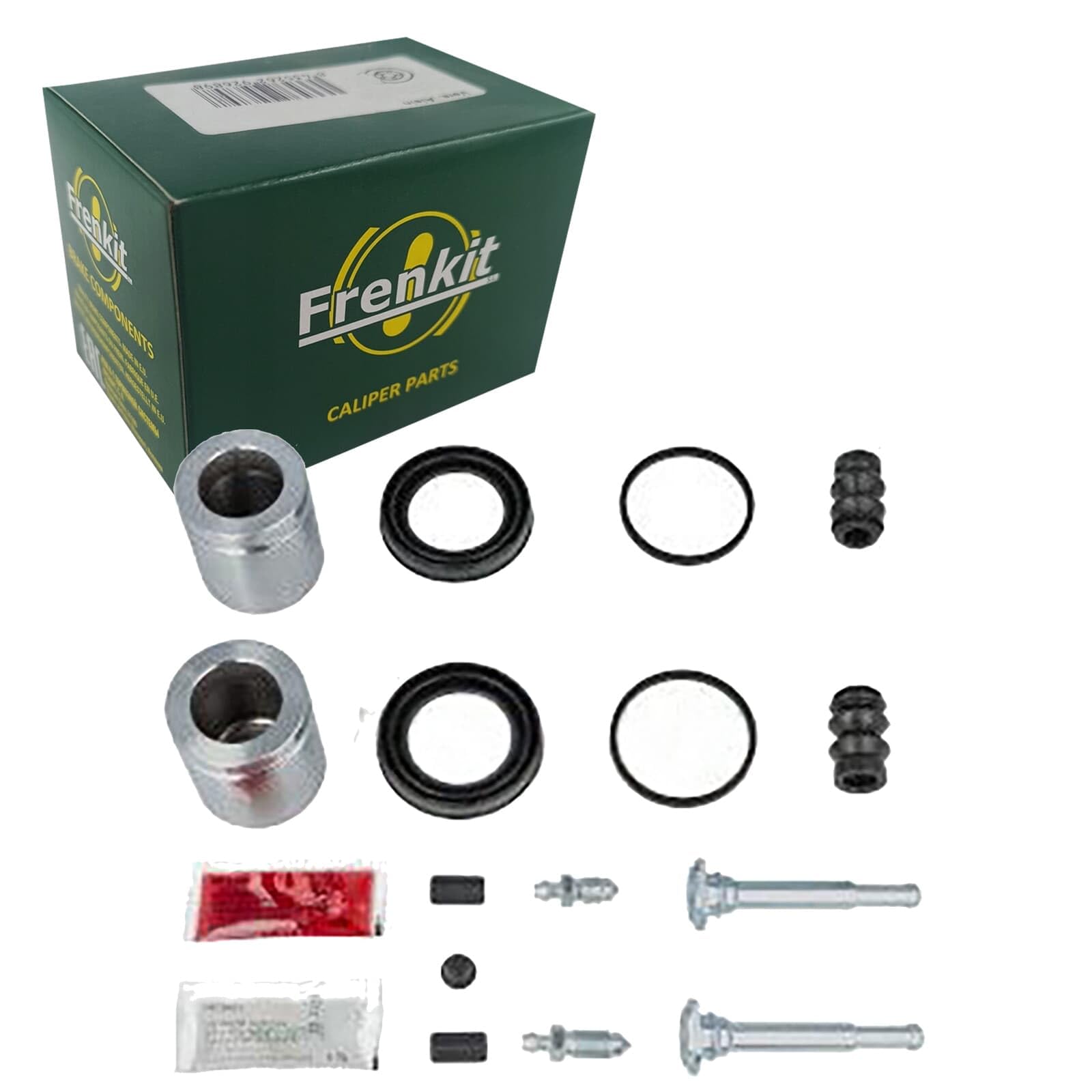 FRENKIT 748289 Juego de reparación pinza de freno Eje delantero Compatible con JEEP GRAND CHEROKEE II WJ, WG GRAND CHEROKEE III WH, WK Commander XK, XH