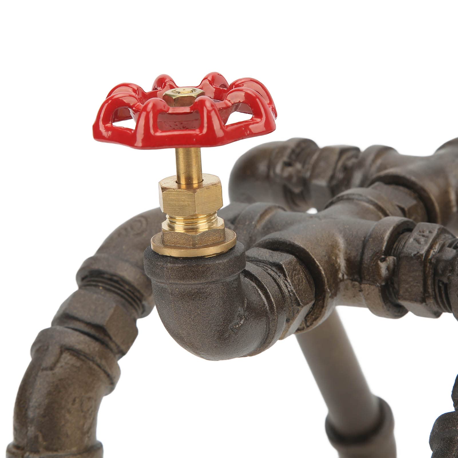 FTVOGUE Lampada Steampunk Lampada da Tavolo Industriale a Tubo da Tavolo