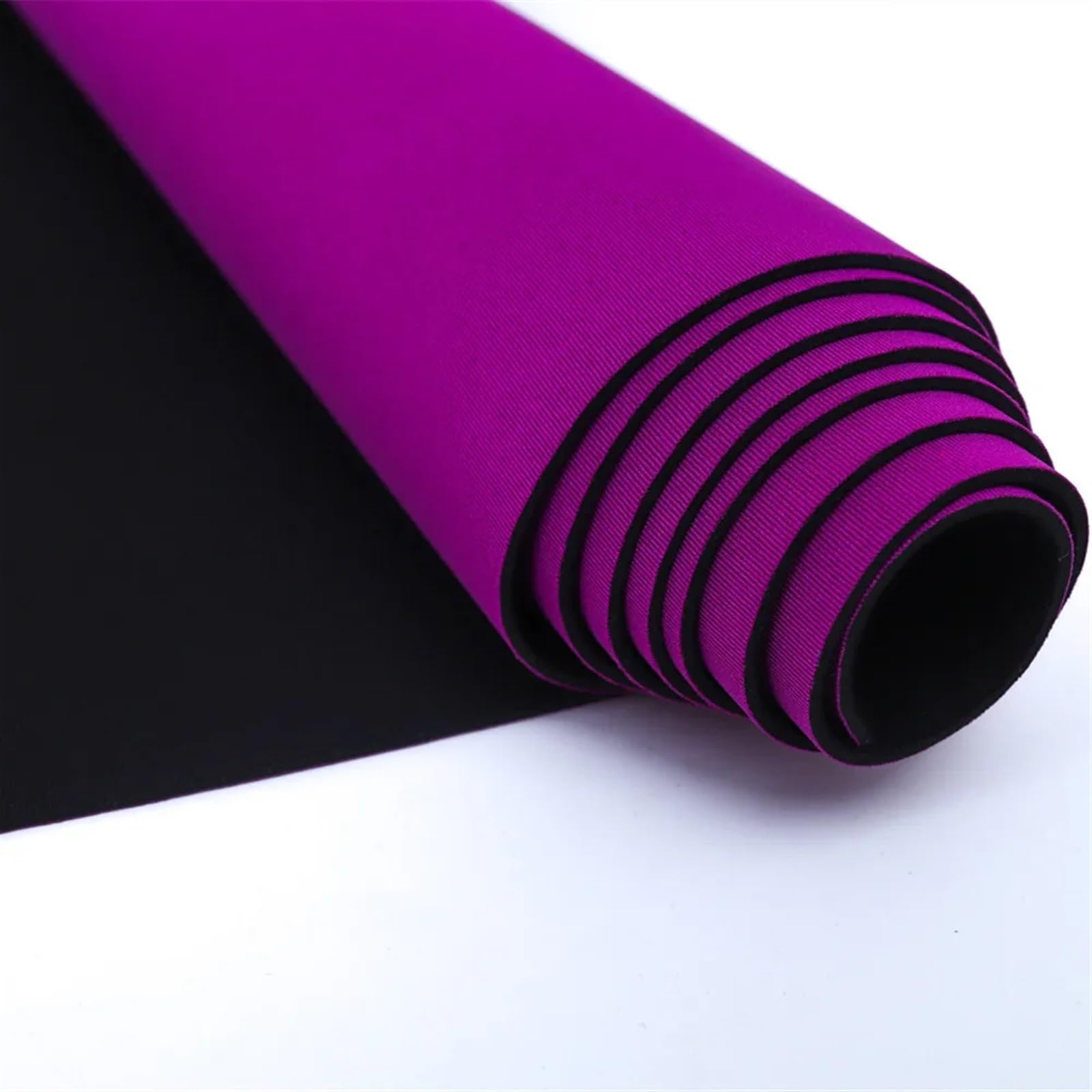 Neopren-Stoff zum Nähen, Neopren-Gummiplatte, Neopren-Nähstoff, violett, 2 mm, Stretch-Stoff, Anderer Stoff, schlicht gestrickt, Stretch-Polyester(45cm x 100cm)