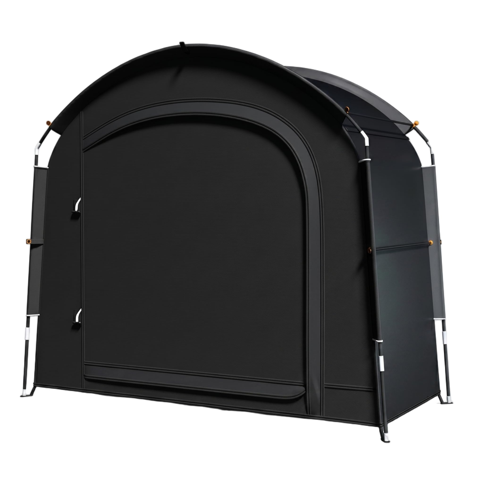Tenda per deposito Biciclette capacità di 4 Biciclette Deposito Esterno Capannone Antivento Impermeabile Nero