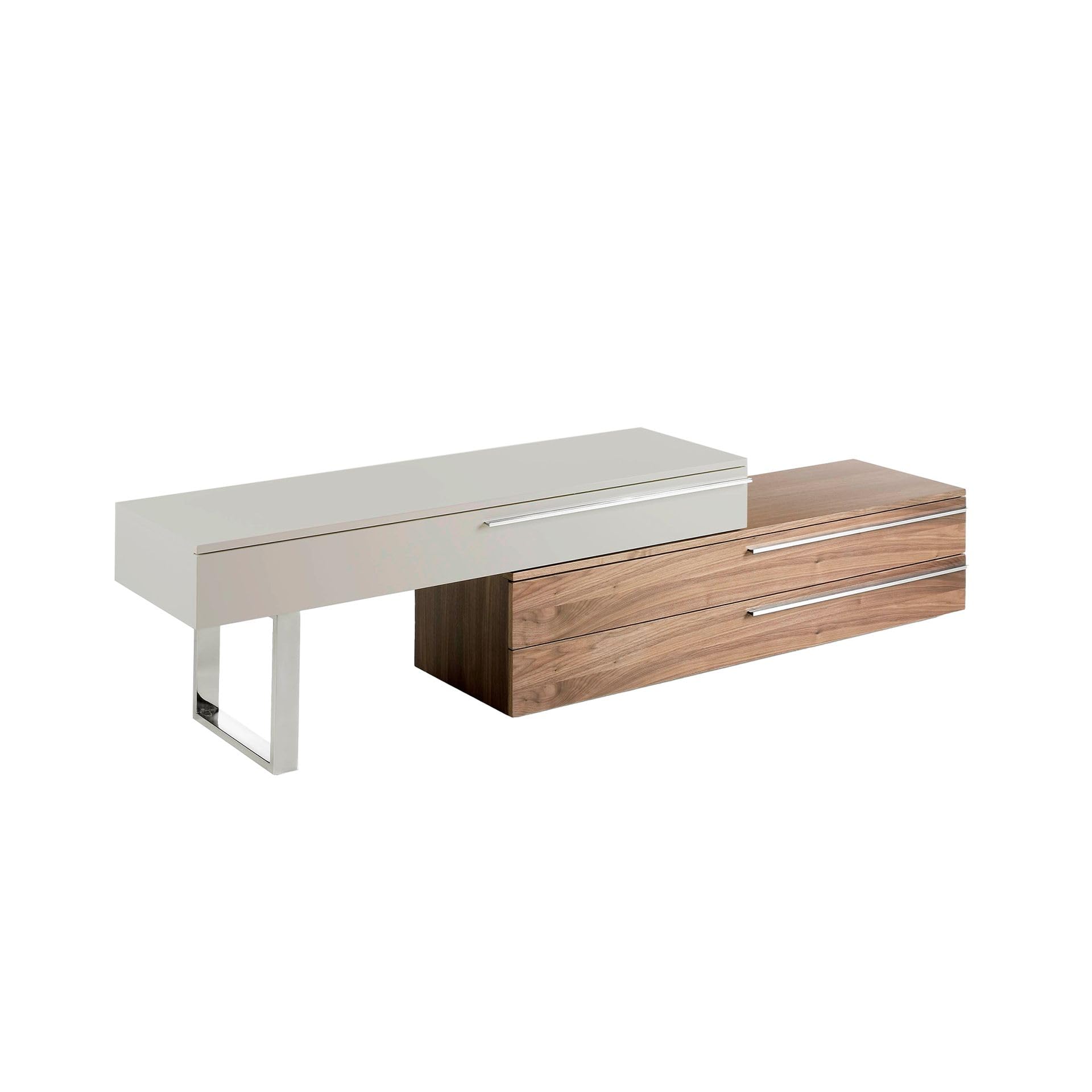 Angel Cerdá - Meuble TV Moderne Modulable Laqué à Dimension Extensible | Rangement Polyvalent et Organisé, Format Extensible, Durable et Fonctionnel, Meuble TV Salon 250 x 45 x 53 cm