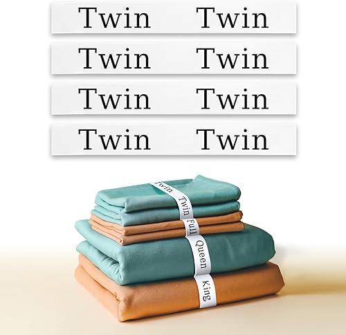 Miniatura 8 de Bandas organizadoras de sábanas para armario de lino (paquete de 4 unidades), juego de correas de sábanas, protector de sábanas para organización y