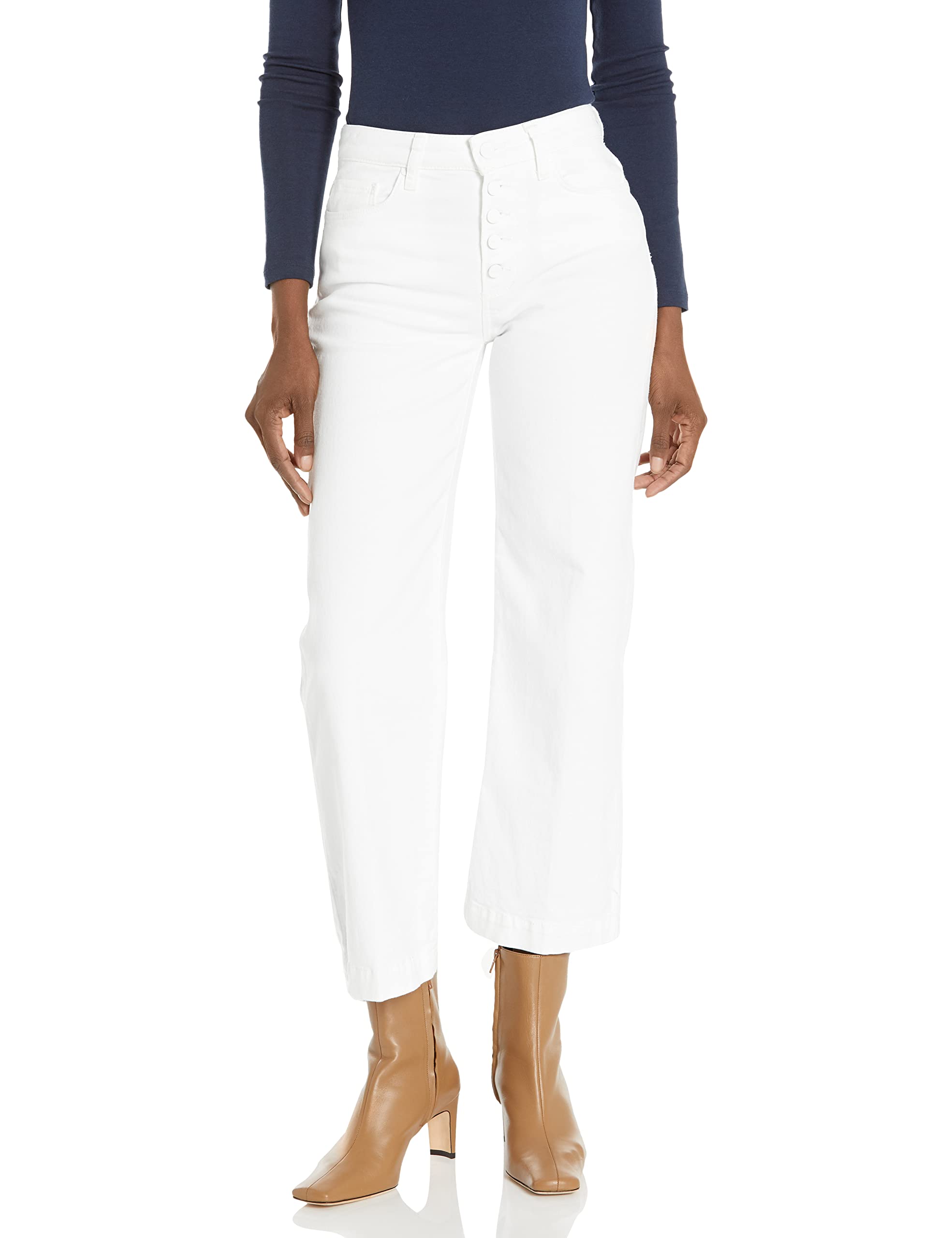 PAIGE Women's Leenah Ankle Exposed Btn Fly