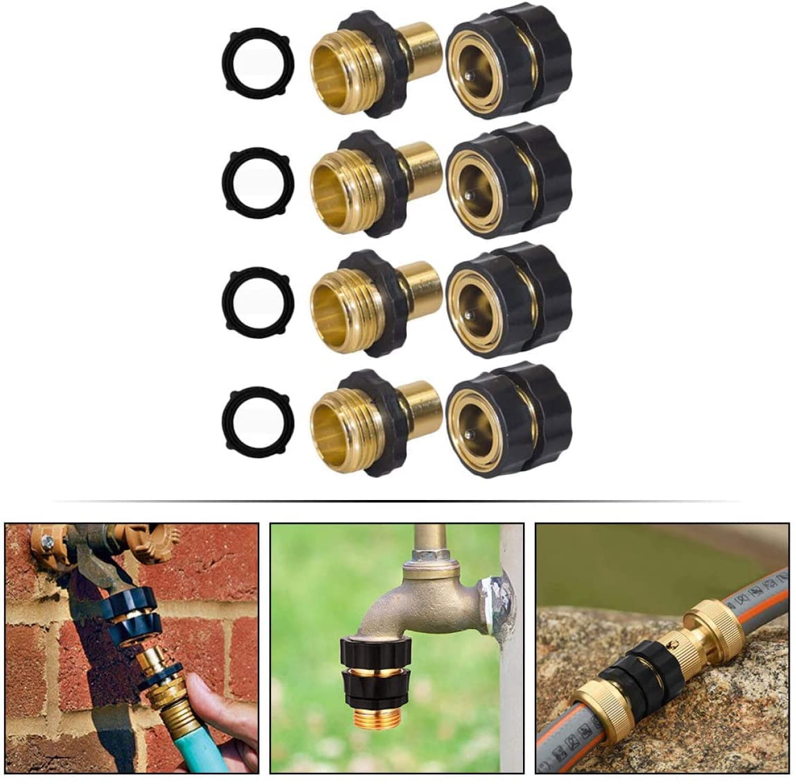 20 set connettore per tubo da giardino da giardino tubo da giardino adattatore per tubo a connessione rapida adattatore per tubo a connessione rapida, 3/