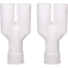 Double Drain Hose Joiner Replacement for Fisher and Paykel 529872 for Dual Drawer Dishwashers, 2pcs