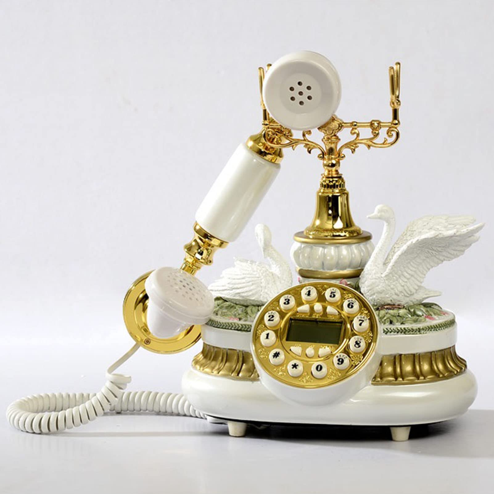 Telefono retrò Telefono Fisso Vintage con Filo Telefono Vecchio Stile per la casa in Stile Europeo con suonerie retrò