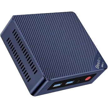 Beelink Mini PC Mini S12 Mini Computer with Alder Lake-N95 4C/4T Max Turbo 3.4GHz 12G Single Channel LPDDR5 4800MT/s 512G M.2 STAT3 SSD Support WiFi 5/2500Mbps LAN/BT 4.2/Dual HDMI