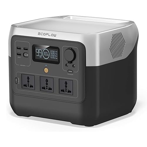 EF ECOFLOW Portable Power Station RIVER 2 Pro, 768Wh LiFePO4 Battery, 70 Min Fast Charging, 4X800W AC Outlets, Solar Generator for Outdoor Camping/RVs/Home Use - RIVER 2 Pro