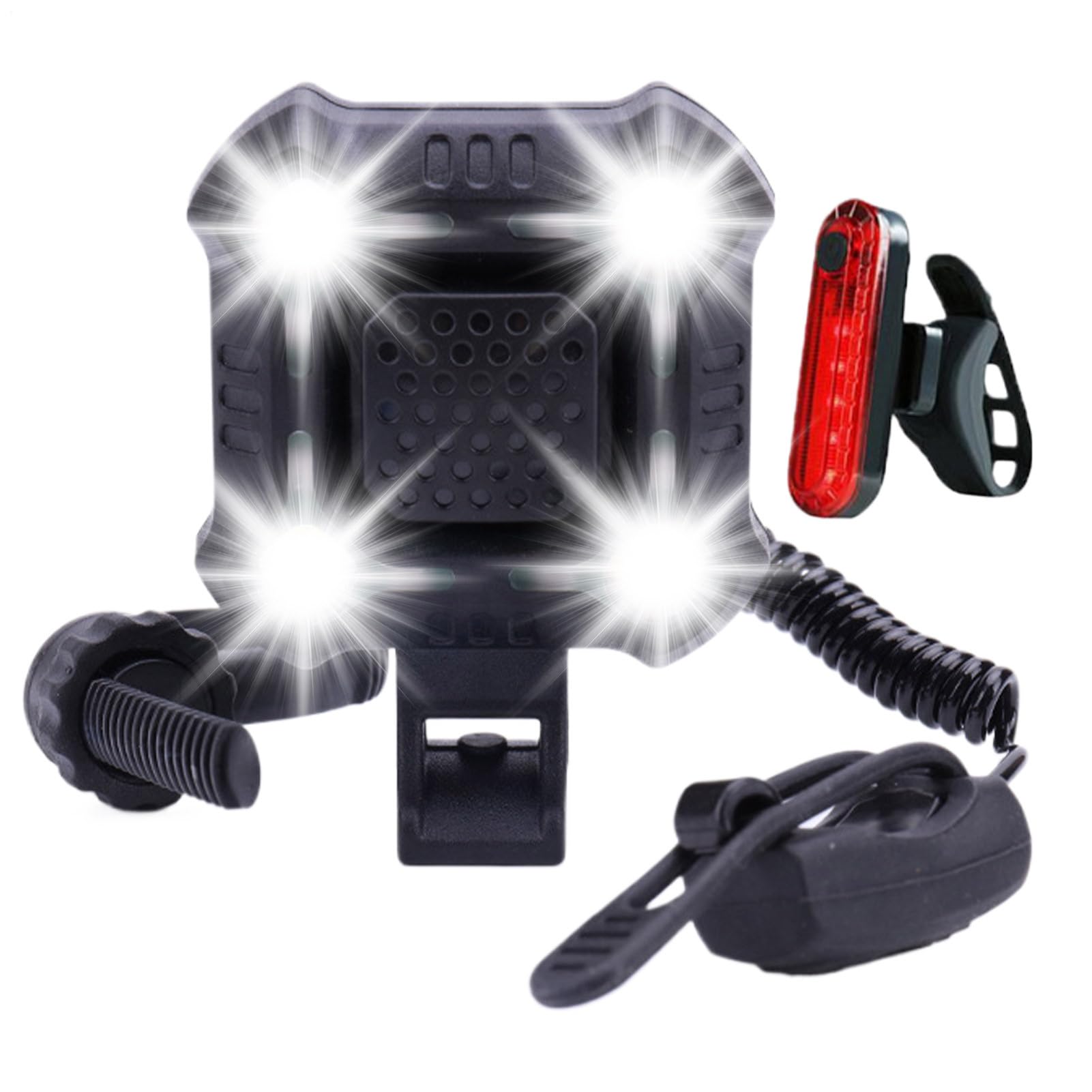 Campana con LED para ciclismo nocturno seguro en ciudad y ruta 8
