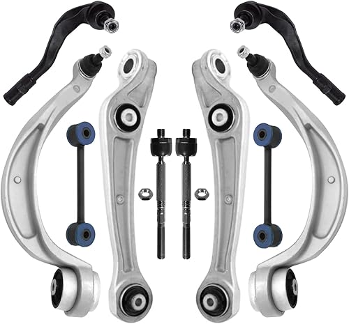 Miniatura 361 de Detroit Axle - Kit de suspensión frontal de 10 piezas para Chevy Trailblazer EXT GMC Envoy XL XUV Buick Rainier Isuzu Ascender Olds Bravada, brazos