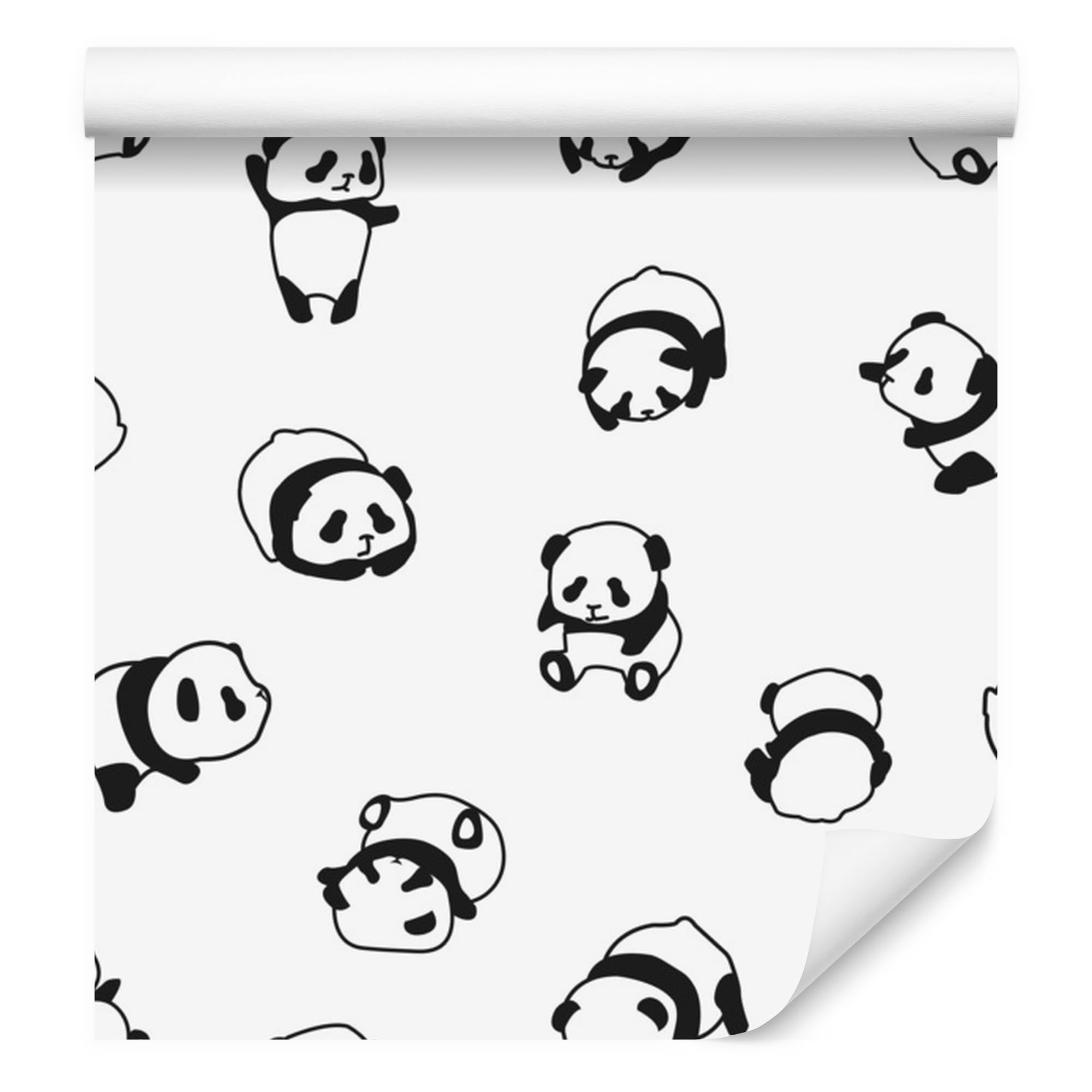 Vliestapete Schöne Pandas 50 x 1000 cm
