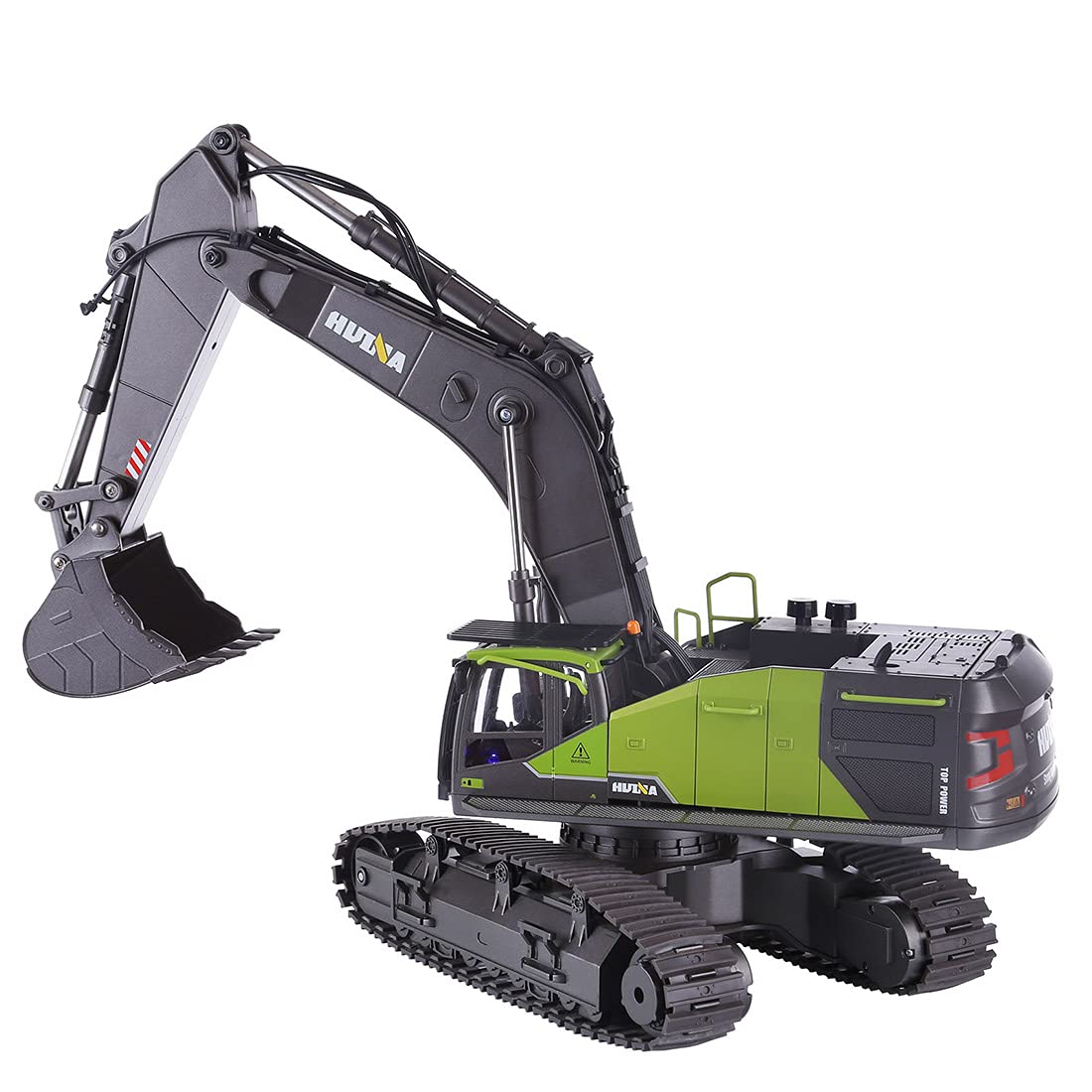 Modelo de excavadora RC de aleación 1/14, vehículo de construcción multifuncional 4 en 1 de 22 canales 2.4 G para adultos