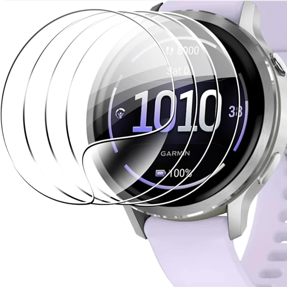 Renwox 5pcs Hydrogelfolie Displayschutz für Garmin Venu 4, 41mm Smartwatch Flexibel HD Clear Bildschirmschutz TPU [Berührungsempfindlich] [Blasenfrei] Einfache Installation Kit