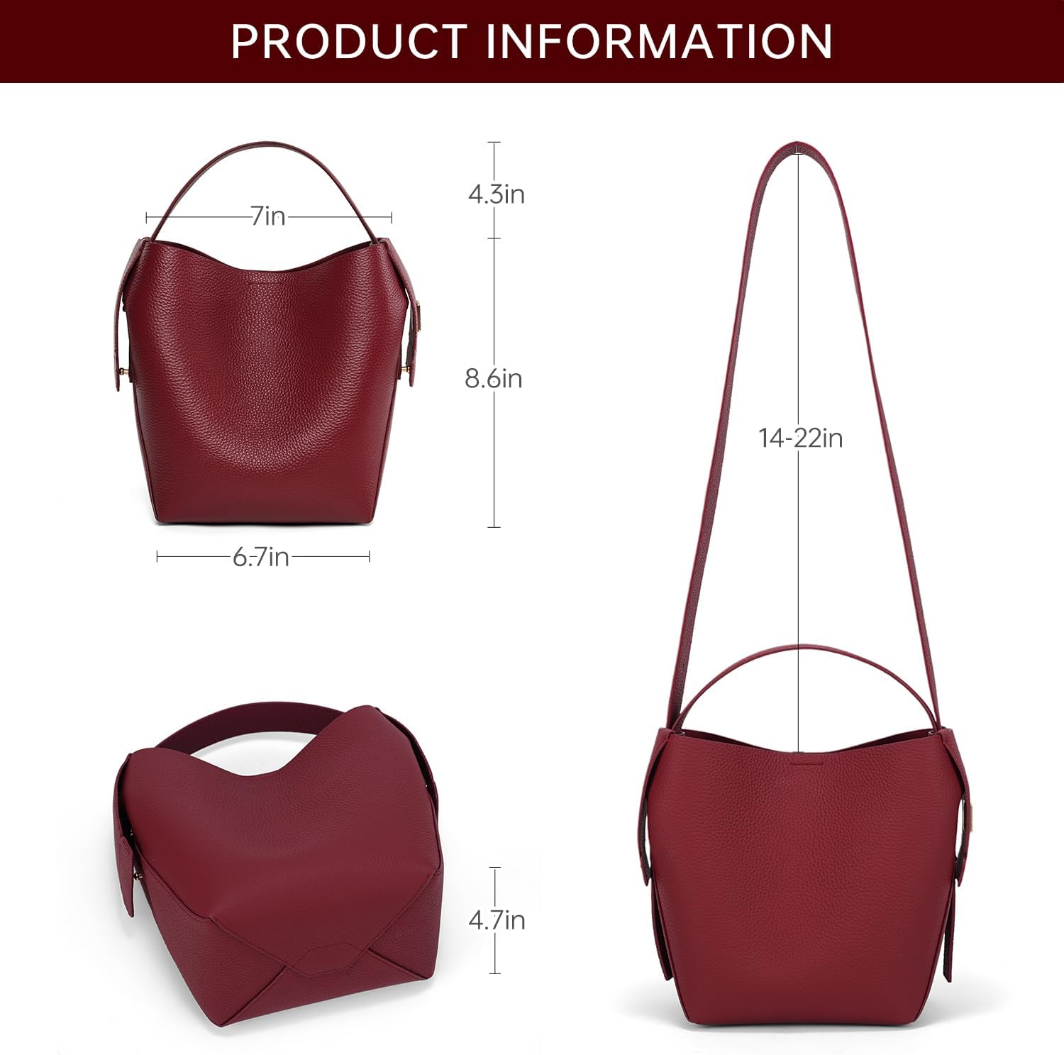 LA FESTIN Shoulder Handbags For Women: Leather Purse - Cute and Comfortable Satchel Purses for Girls - Image 5