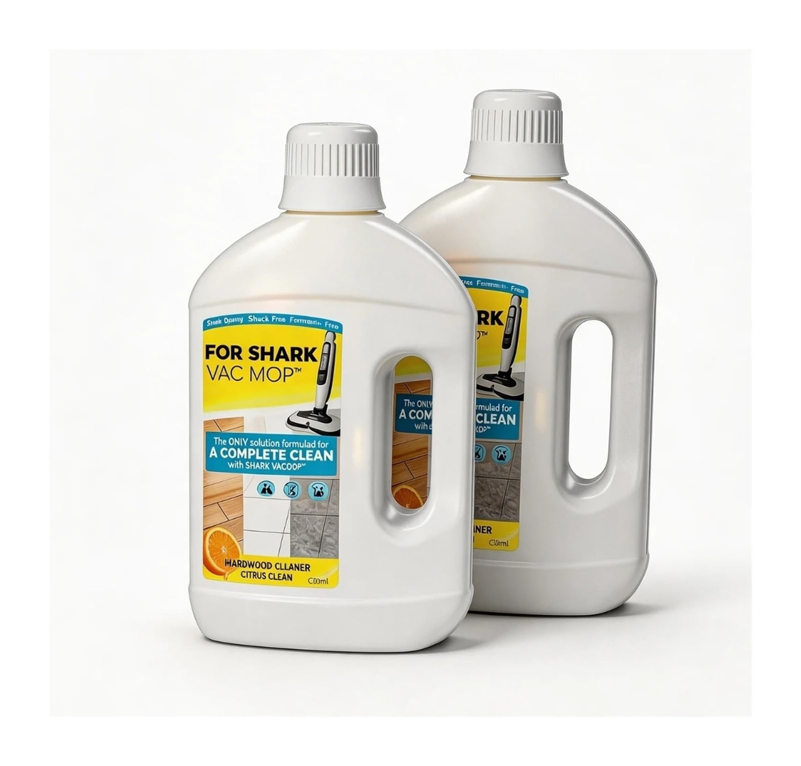Compatible con Shark VM252, VM180, VMP10, VMP30, solución limpiadora de pisos multisuperficie, 1000 ml, aroma cítrico, for madera dura, baldosas, laminado, vinilo, sin rayas