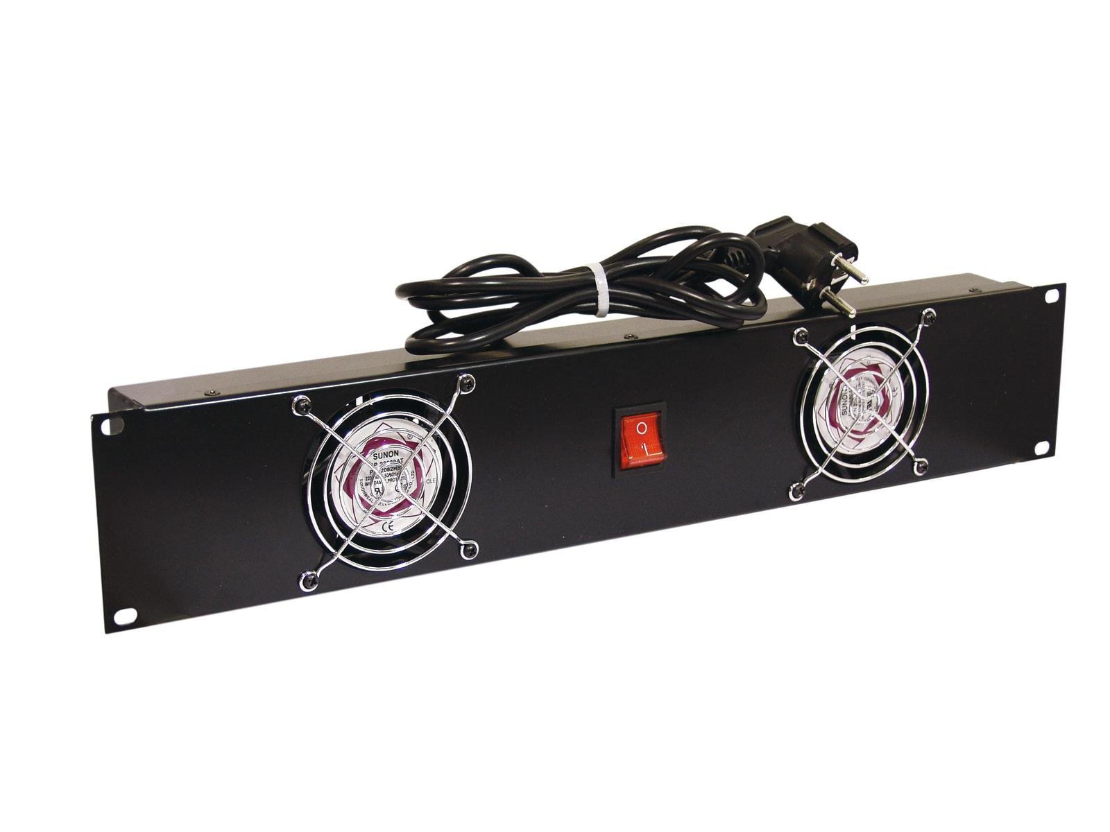 Omnitronic 30100820 - Panel Frontal Z-19 con 2 Ventiladores 2U