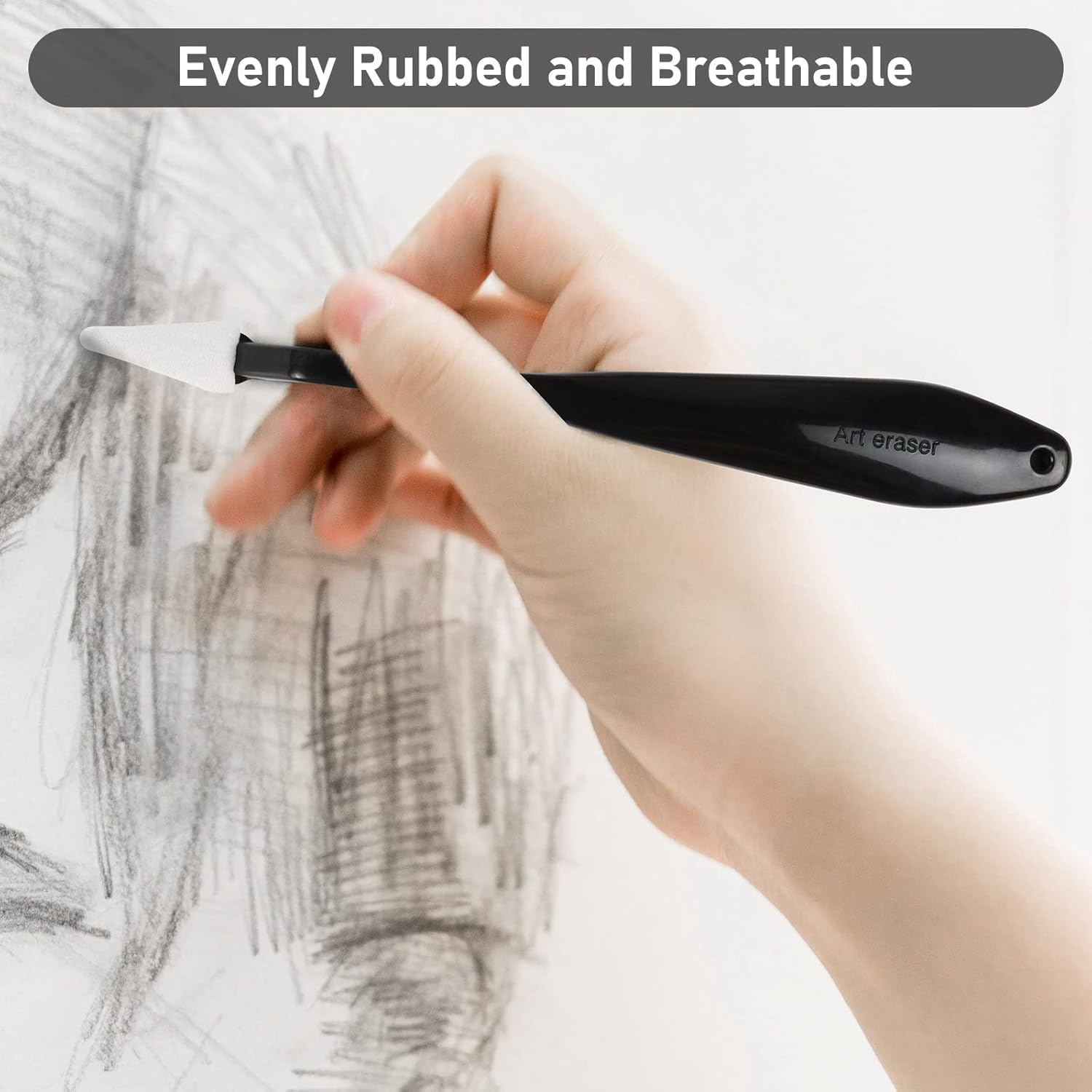 Evaluemart Sketch Drawing Tools, 20 Pcs Paper Art Blending Blenders Stumps Sketch Trimmer Erase Sponge Wiper Pencils for Students Artist Charcoal Painting Brush (Set of 2) 4