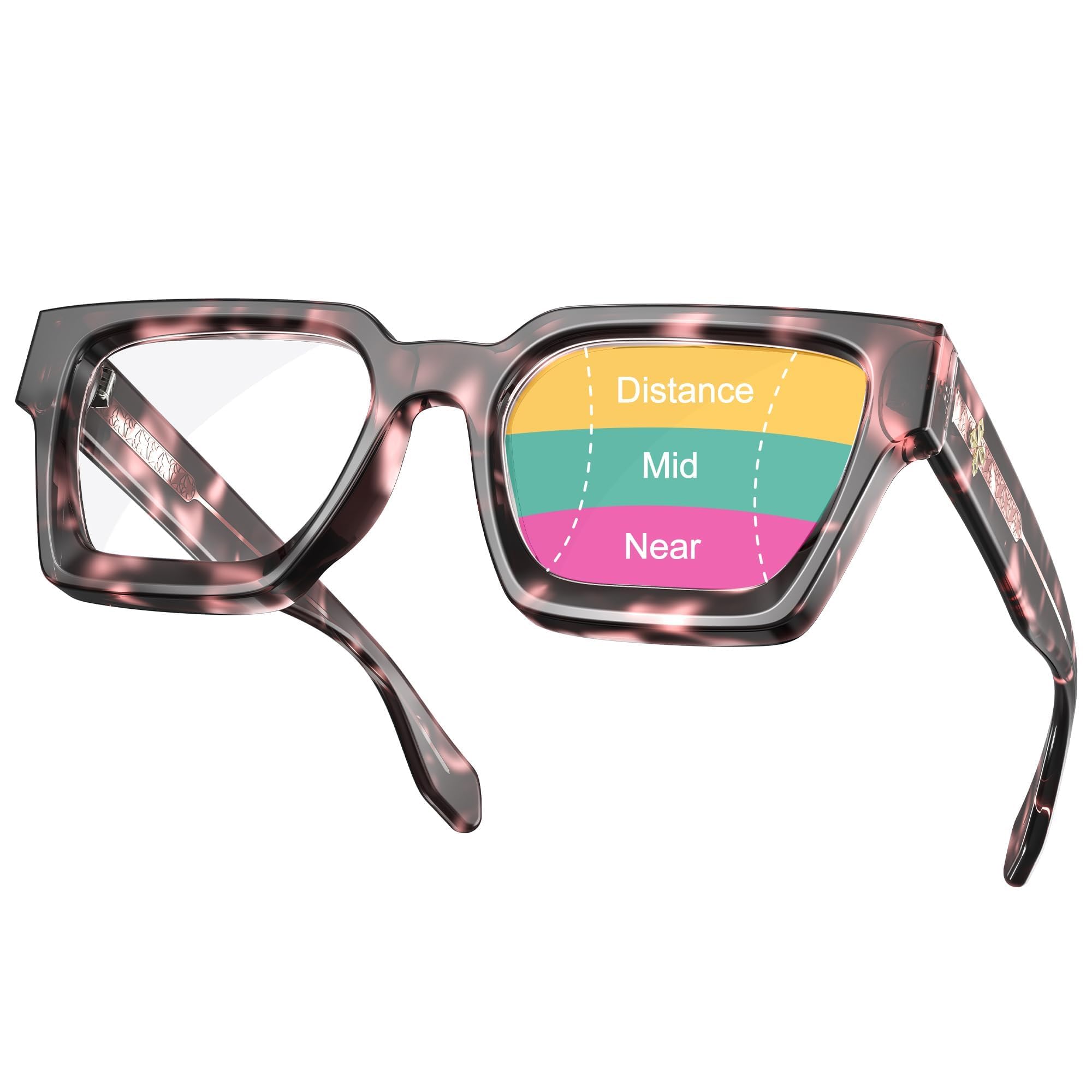 VISOONE Progressive Multifocal Anti-Fog Reading Glasses with Anti-Blue Light and UV Protection Readers Women and Men RIVER