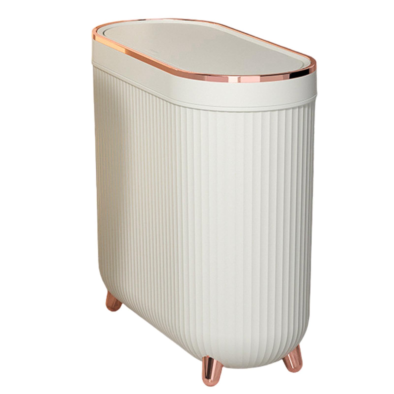 Contenedor De Basura De Basura Para Baño | Cubo De Basura De Papel | Higiénico Con Tapa, Basura De Basura Bajo El Fregadero, Basura Compacta Para Espacios