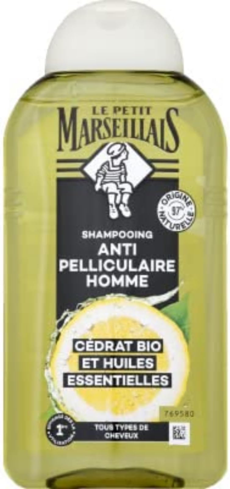 Le Petit Marseillais Shampooing Anti-Pelliculaire Infusion Huiles Essentielles Et Cédrat Bio Anti-Dandruff Shampoo Organic Essential Oils And Citrus Infusion