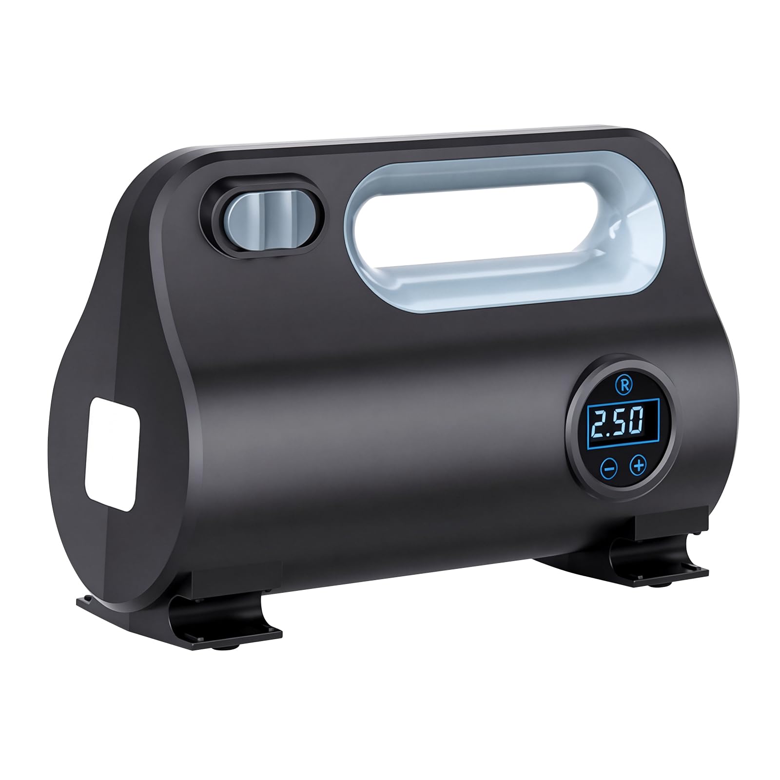 Compressor de Ar 12V Digital para Carro Moto Bicicleta, Bomba de Ar Portátil com Lanterna
